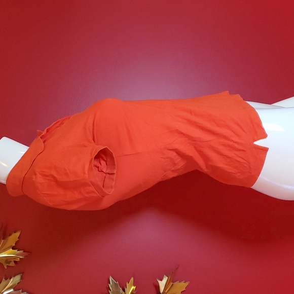 Le Tigre Polo Shirt Short Sleeve Orange Size XS - Picture 4 of 9